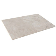 Dalles en marbre beige NOBILY, bords sciés, surface sablée brossée, 40,6 cm x 61 cm x 1,2 cm