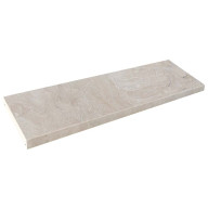 Couvertine en marbre beige NOBILY, bords droits chanfreinés, 30,5 cm x 100 cm x 4 cm