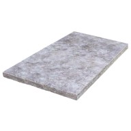 Margelle de piscine ou couvertine TITANIUM GREY, bords droits, surface vieillie, 40,6 cm x 61 cm x 3 cm