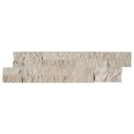 Parement mural marbre beige NOBILY module en Z, 15,2 cm x 61/66 cm x 1,7 cm