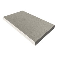 Margelles en pierre calcaire du Portugal PORTO, bord droit chanfreiné, surface bouchardée brossée, 33 cm x 60 cm x 5 cm - PALETTE COMPLETE