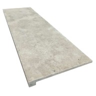 Margelle/Marche en L CLASSHADE, bord droit, 33 cm x 100 cm x 1,2+1,8 cm