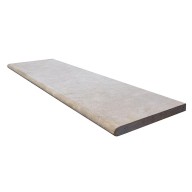 Margelle/marche KHEOPS, sablé brossé, bord arrondi, 33 cm x 120 cm x 3 cm