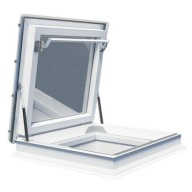 Fenêtre dôme sortie toit plat DRC - C coupole transparente - 100 cm x 100 cm