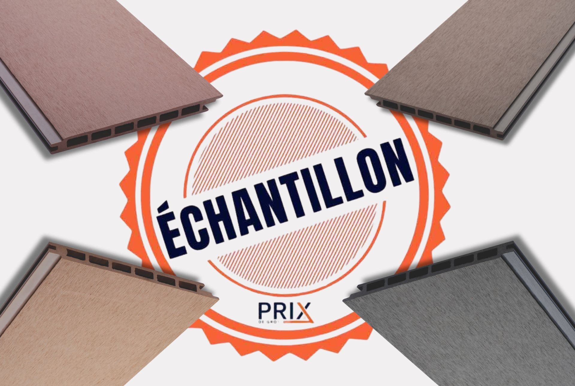 Lame de bardage composite alvéolaire, ECHANTILLON