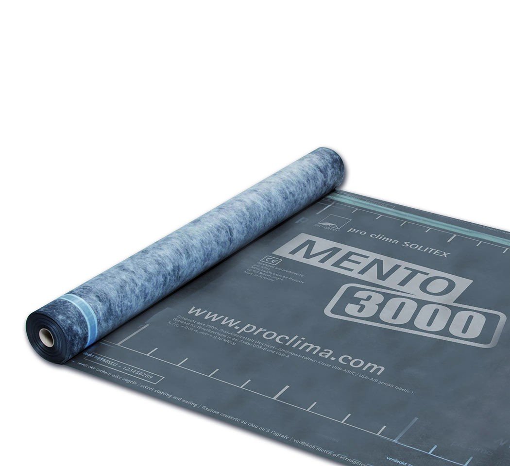 Ecran de sous-toiture SOLITEX MENTO 3000, 1,50 m x 50 m, avec adhésif