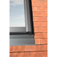 Raccord de toiture pour fenêtre ROTO Q avec bloc isolant, petites tuiles plates - 55 cm x 78 cm