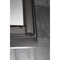 Raccord de toiture pour Designo avec bloc isolant pour ardoise, bardeau, tuile plate à couloir latéral continu - 54 cm x 78 cm