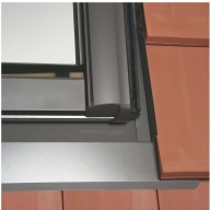 Raccord de toiture pour Designo avec bloc isolant tuiles plates mécaniques - 54 cm x 78 cm