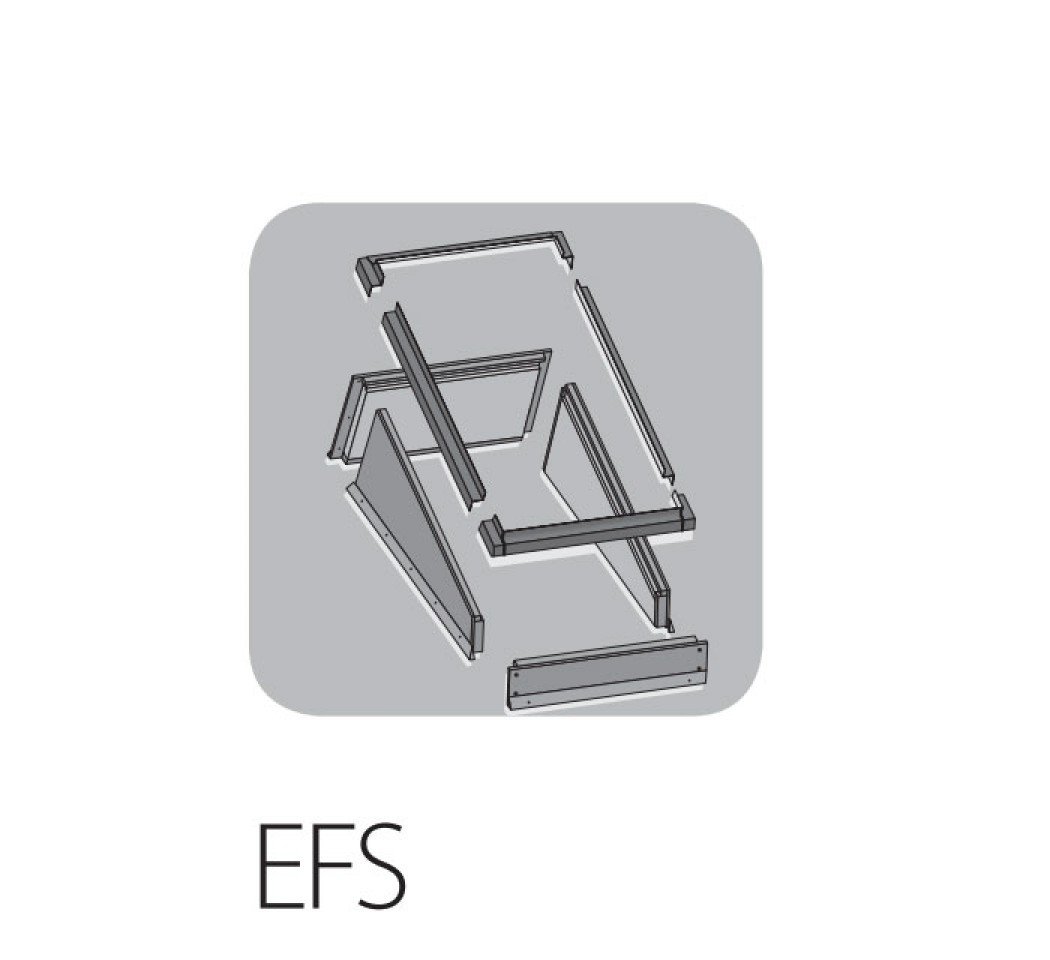 Rehausse pour pose sur toit plat, 114 x 118 cm