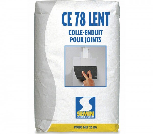Enduit pour joint plaques de plâtre CE78, prise lente