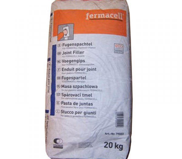 Enduit pour joint en sac papier