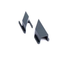 Entretoises pour pose de lames de clôture persienne CC anthracite, sachet de 24 pièces