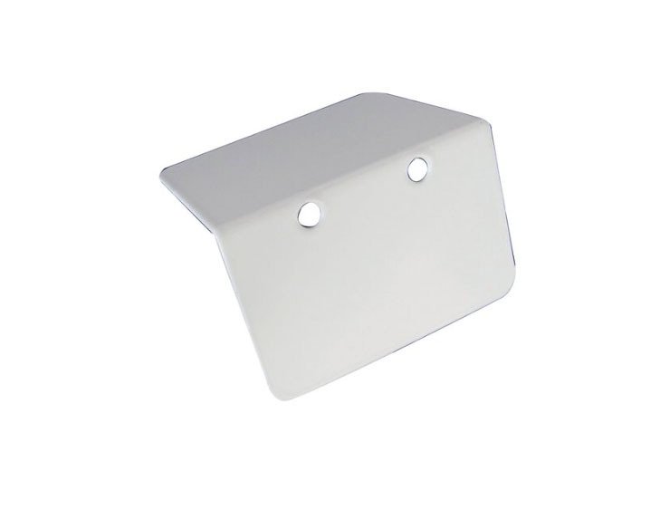 Equerre d'arrêt blanche pour profil de jonction des plaques polycarbonate de 32 mm, côté gauche