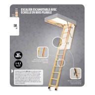 Escalier escamotable LWL Extra, haut. 305 cm, 60 cm x 130 m