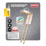 Escalier escamotable LWT Maison Passive, haut. 280 cm, 62 cm x 122 cm