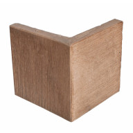 Angle NIAGARA 2 x 14 x 14 cm, motif cubique bois