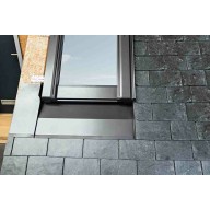 Raccord de toiture pour fenêtre Roto Q avec bloc isolant pour ardoise pose encastrée - 55 cm x 70 cm