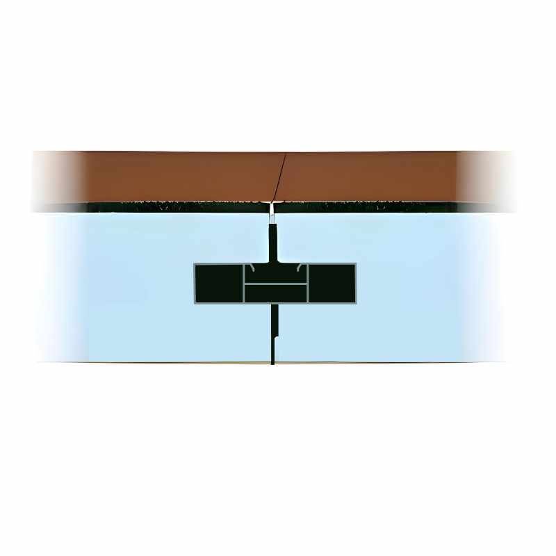 Clé de jonction en aluminium pour panneaux autoportants STADUR, longueur 7m, recoupable