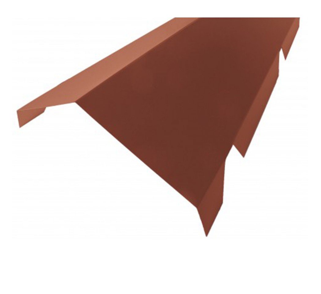 Faîtière crantée double pan, Rouge (RAL8012)