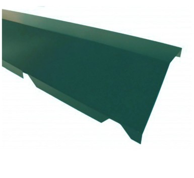Vignette Faîtière crantée sur mur Vert (RAL6009)