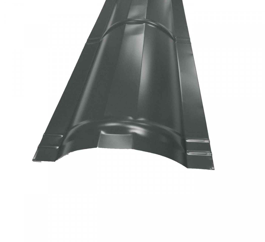 Faîtière ronde, longueur 2m anthracite