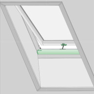 Commande électrique pour fenêtre de toit 55 cm