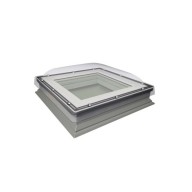 Fenêtre dôme DXC-C transparent pour toit plat, sans ouverture - 100 cm x 100 cm