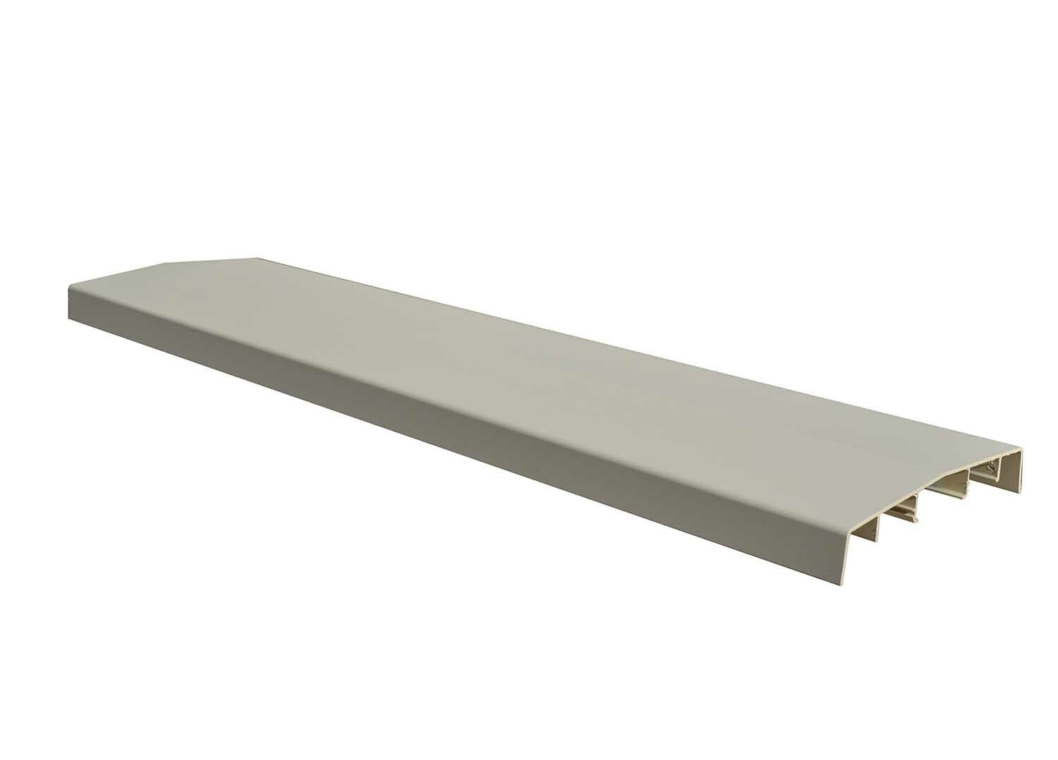 Couvre-mur alu 2 pentes beige sablé 27 x 210 cm