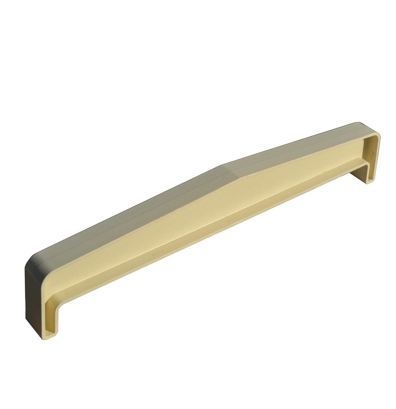 Éclisse Couvre-mur 2 pentes beige sablé larg. 27 cm