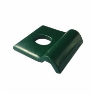 Fixation murale verte pour grillage rigide