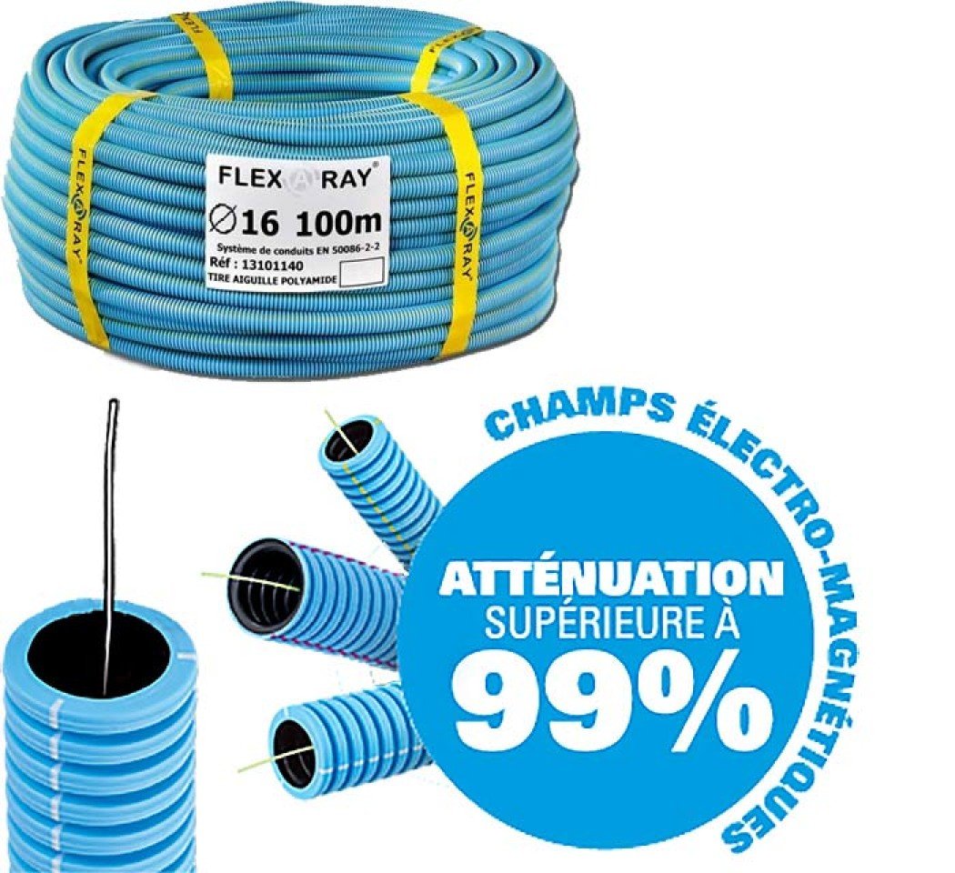 Gaine FLEXARAY+ avec fil semi-conducteur Ø 16 mm