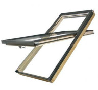 Fenêtre de toit rotation réhaussée, finition bois naturel - 94 cm x 160 cm