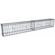 Kit gabion 2m de longueur, 30cm (H) x 20cm (L), pour clôture, assemblage spirales, mailles 5 x 10 cm, grilles non visibles mailles 10 x 10 cm