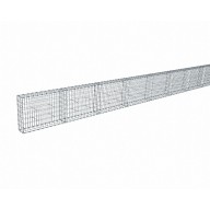 Kit gabion 30 m de longueur, 70cm (H) x 20cm (L), pour clôture, assemblage agrafes, mailles 5 x 10 cm, grilles non visibles mailles 10 x 10 cm