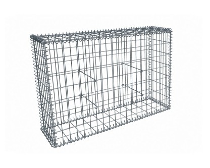 Vignette Gabion, longueur 100cm x 70cm(H) x 30(L), assemblage spirales, mailles 5 x 10 cm, grilles non visibles mailles 10 x 10 cm Ø4mm