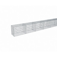 Kit gabion 30 m de longueur,  70cm (H) x 50cm (L), pour clôture, assemblage agrafes, mailles 5 x 10 cm, grilles non visibles mailles 10 x 10 cm