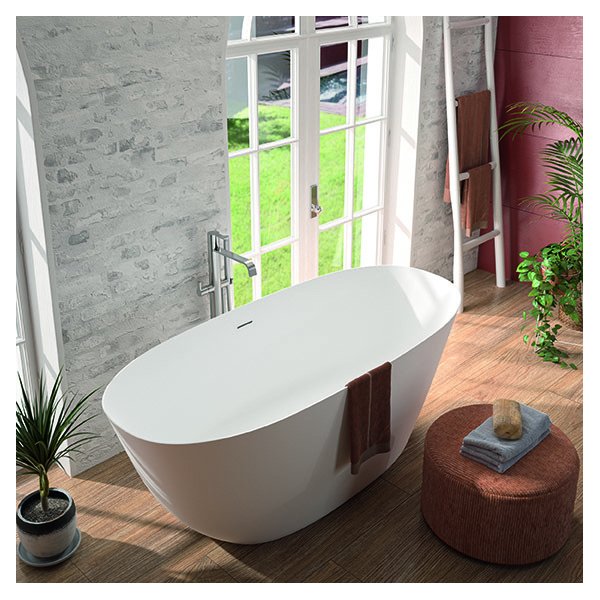 Baignoire ilôt GALAXIE en SOLID SURFACE