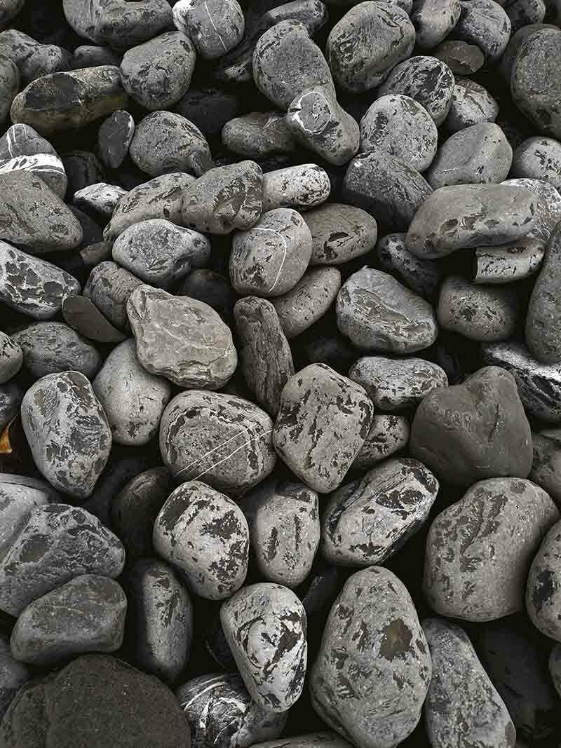 Galets noirs ébène, 15/25 mm, sac de 25 kg