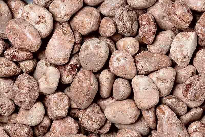 Galets roses 60/100 mm, sac de 25 kg