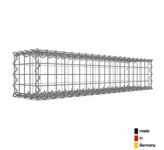 Gabion 20 cm x 100 cm x 20 cm, maille 10 x 10 cm