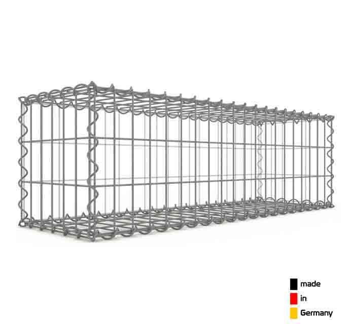 gabion vide de longueur 100 cm hauteur 30 cm largeur 30 cm mailles 5 x 1