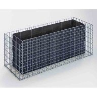 Jardinière Gabion 170 x 60 x 60 cm, maille 5 x 10 cm