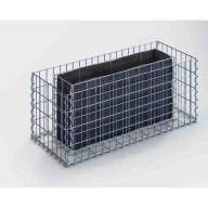 Jardinière Gabion 200 x 100 x 100 cm, maille 5 x 10 cm