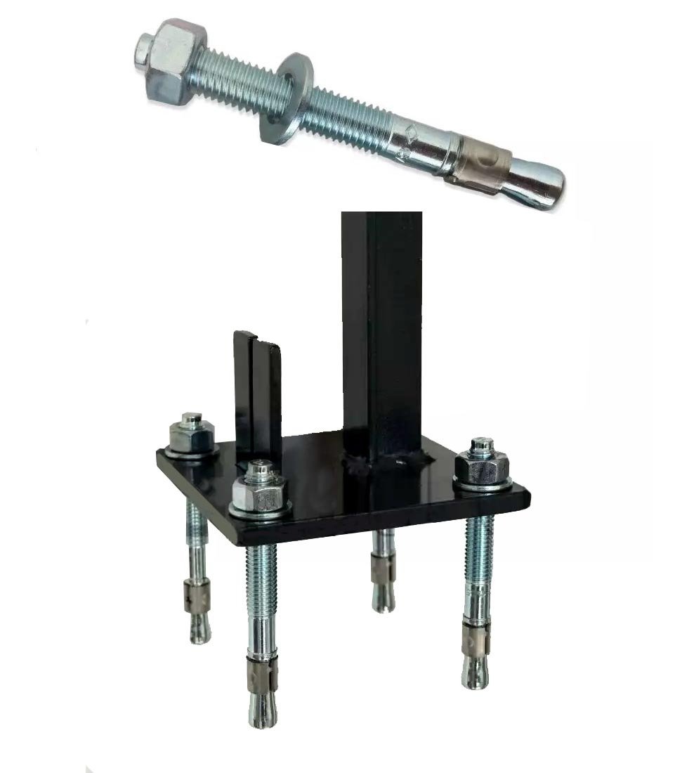 Goujon d'ancrage 12 x 100 pour poteaux à visser