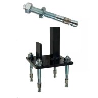 Goujon d'ancrage 12 x 100 pour poteaux à visser