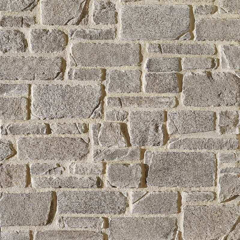 Parement Granit taillé - Ton beige jointoyé