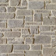 Parement Granit taillé - Ton beige jointoyé