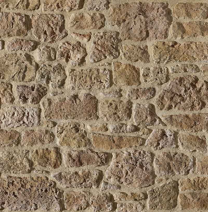 Parement pierre Granit vieilli ton rosé