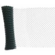 Rouleau de grillage simple torsion, fil de 3 mm plastifié vert 25 m, hauteur 100 cm
